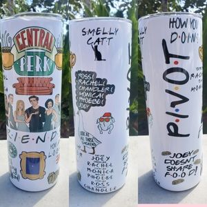 Friends TV Show Stainless Steel Tumbler 20oz Sublimation Cup New